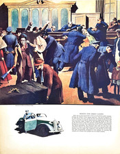 New York City West 47th St Police Station Art By Robert Riggs 1939 Mag Excerpt picture