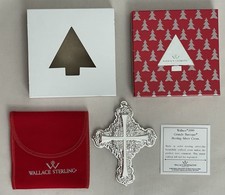 1999 Wallace Sterling GRANDE BAROQUE CROSS Tree Ornament 4TH Edition picture