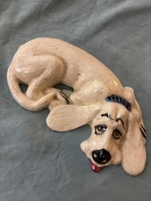 Sad Eye Vintage cream Cocker Spaniel/ Hound Dog Floppy Ears Ceramic Hand Painted picture