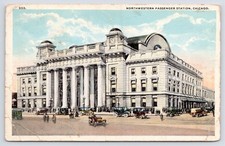 Chicago Illinois Northwestern Passenger Station Depot Rigot c1915 Postcard picture