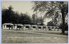 1920’s Real Photo Postcard of Bayside Cottages in Malletts Bay, Vermont picture