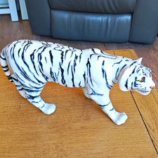 Vintage Winstanley Ceramic White Tiger - Size 5 - Signed (Fault - See Details) picture