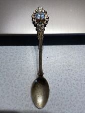 Vintage Ansbach Blue With Tower Collector Spoon picture