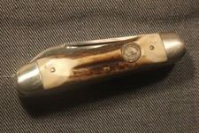 VINTAGE 1981 NKCA  STAG  KNIFE BY QUEEN picture