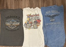 Lot of (3) Vintage Early 2000's Official Harley Davidson T-Shirts Men's Size M picture