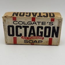 VTG ✅ Colgate's Octagon All Purpose 7 oz Bar Soap New Old Stock - Label Has Wear picture