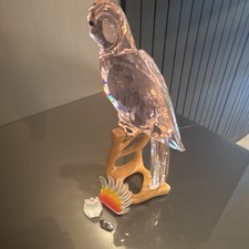 Swarovski Red Cockatoo Figurine with Crystal Paradise Bird picture