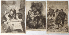GRANULA GRAINLET CEREAL 1880s Engraved Advertising CHILDHOOD VIGNETTES Rare picture