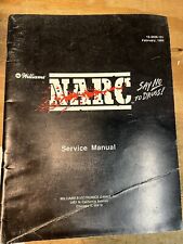 Williams Narc Service Manual picture