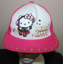 Sanrio 40th Anniversary Hello Kitty Gold Stud Brim Pink Snapback Hat Cap Taiwan picture