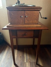 1917 Victor Victrola VV-VI Antique Oak Tabletop Phonograph - Working Condition picture
