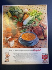 Vintage Magazine Advertisement 1954 Campbell's Vegetable Soup picture