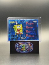 2025 Topps Chrome Sapphire SpongeBob SquarePants POOP People Order Our Patties picture