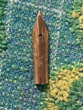 Waterman’s Vintage l4k Gold Fountain Pen Ideal Nib #2 broken tip picture