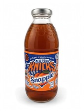 SNAPPLE NEW YORK KNICKS 2026 CHAMPIONS LIMITED EDITION PEACH TEA 16 OZ BOTTLE picture