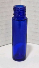 Small Cobalt Blue Glass Bottle Crafts Apothecary .25 OZ picture