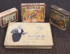 Vintage Murad Melachrino Kensitas Cigarette Tin/ Box Vintage Lot Of 4 picture