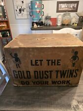 Antique Sealed Fairbanks Gold Dust Washing Powder Cardboard Crate Early Piece @@ picture