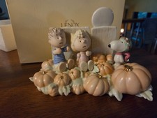 Lenox Peanuts - The Great Pumpkin Patch - Snoopy Linus Sally - RARE - HTF - 2006 picture