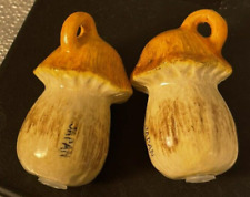 Mushroom Salt & Pepper Shakers Complete With stoppers Plugs picture