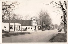 Street View Marlette MI Michigan 1940 RPPC Photo Postcard COPY picture
