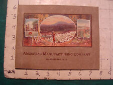 Original AMOSKEAG Manufacturing Company MANCHESTER NH Booklet 48pg rusty staples picture