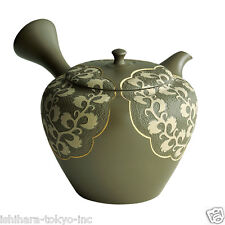 [Heritage/Limited] Tokoname Kyusu: Syunen Mano- Golden Arabesque- Japanese Pot picture