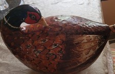 Vintage Norleans Pheasant Bird Soup Tureen W Ladle Handmade In Italy picture