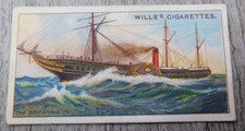 Wills's Celebrated Ships Cigarettes Tobacco Trade Card VTG No 17 Britannia picture