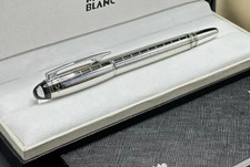 New Luxury M.B StarWalker Rollerball Pen Silver Grid Design Elegant -Gift Box picture