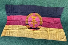 Vintage Early Original Cotton Cold War East German Flag DDR FLAG picture