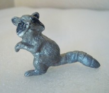 2017 Spoontiques pewter miniature small Raccoon Figurine picture