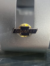 Vintage 80s Chevrolet Logo Automobile Car Chevy Pin Tack picture