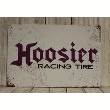 Vintage Hoosier Tire Wall Art Vintage Hoosier Racing Tire Tin Metal Sign picture
