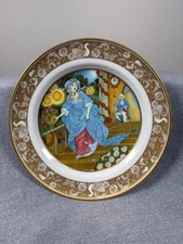 Cinderella Franklin Porcelain Collector Plate 8 Inch Gold Rimmed picture