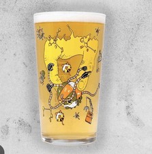 2 x Rare Beavertown Nanobot Pint Glass Brand New Craft Beer  Pub Man Cave  picture