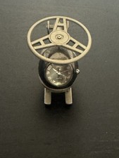 Helicopter Mini Desk Clock - Solid Metal Miniature Clock picture