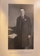 1909 Vintage Magazine Illustration Joseph Chamberlain British Politician picture