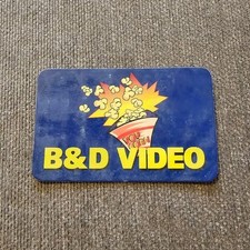 Vintage B&D Video Membership Card Retro 1990s Movie Rental Nostalgia Memorabilia picture