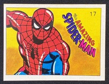 1980 Marvel Super Hero The Amazing Spider-Man #17 Venezuela Sticker Card Reyauca picture