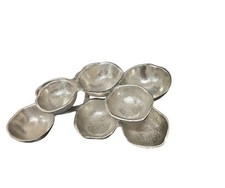 Zodax Cluster Of 9 Serving Bowls  Aluminum Nickel Los Angeles California  picture