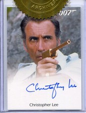 James Bond Archives Final Edition Christopher Lee Incentive Autograph Card picture