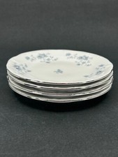 4 Johann Haviland Blue Garland Bread/Butter Plates Bavaria, Germany FLORAL picture