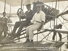 C. 1910 RPPC Aviation Pioneer Glenn Curtiss WM A. Sunday At Winona Lake Indiana picture