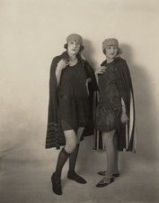 c. 1920's Two Women in Flapper Fashion Photograph ART DECO picture