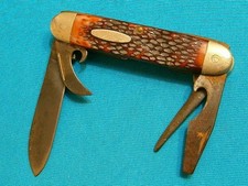 VINTAGE KABAR USA 1152 KNIFE BOY SCOUT CAMP SURVIVAL KNIVES UTILITY KA-BAR TOOLS picture