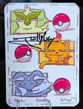 PokeDerp Limited Edition Patreon Promo Autographed J Willy Guy See Photos picture