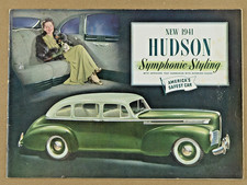 1941 Hudson Pre-war Dealer Sales Brochure Symphonic Styling Super Six Commodore picture