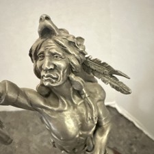 collectibles Indian sculpture 'Spirit of the Wolf ' from Chilmark by Don Polland picture