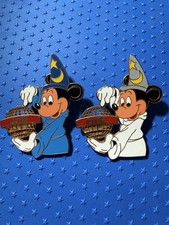 Dual 2.75  inch Coca-Cola Sorcerer Mickey Pins picture